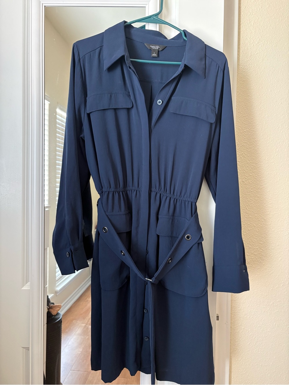 Vera Wang Shirt Dress Large